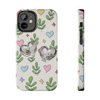 Floral Hearts Tough Phone Case
