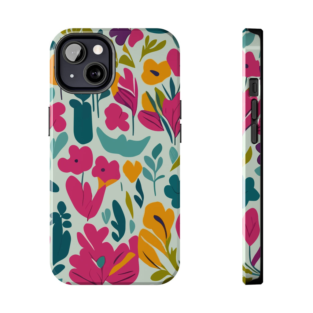 Floral Splash Tough Phone Case