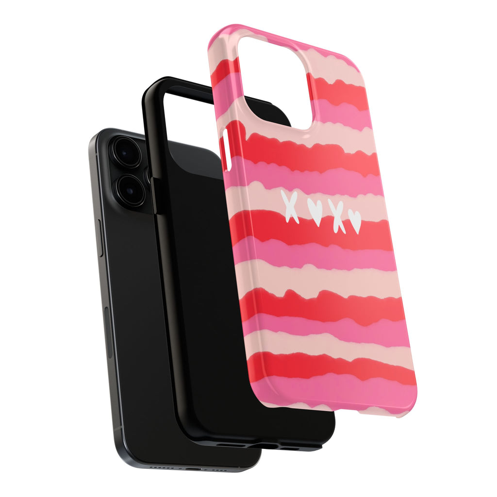 XOXO Stripe Tough Phone Case