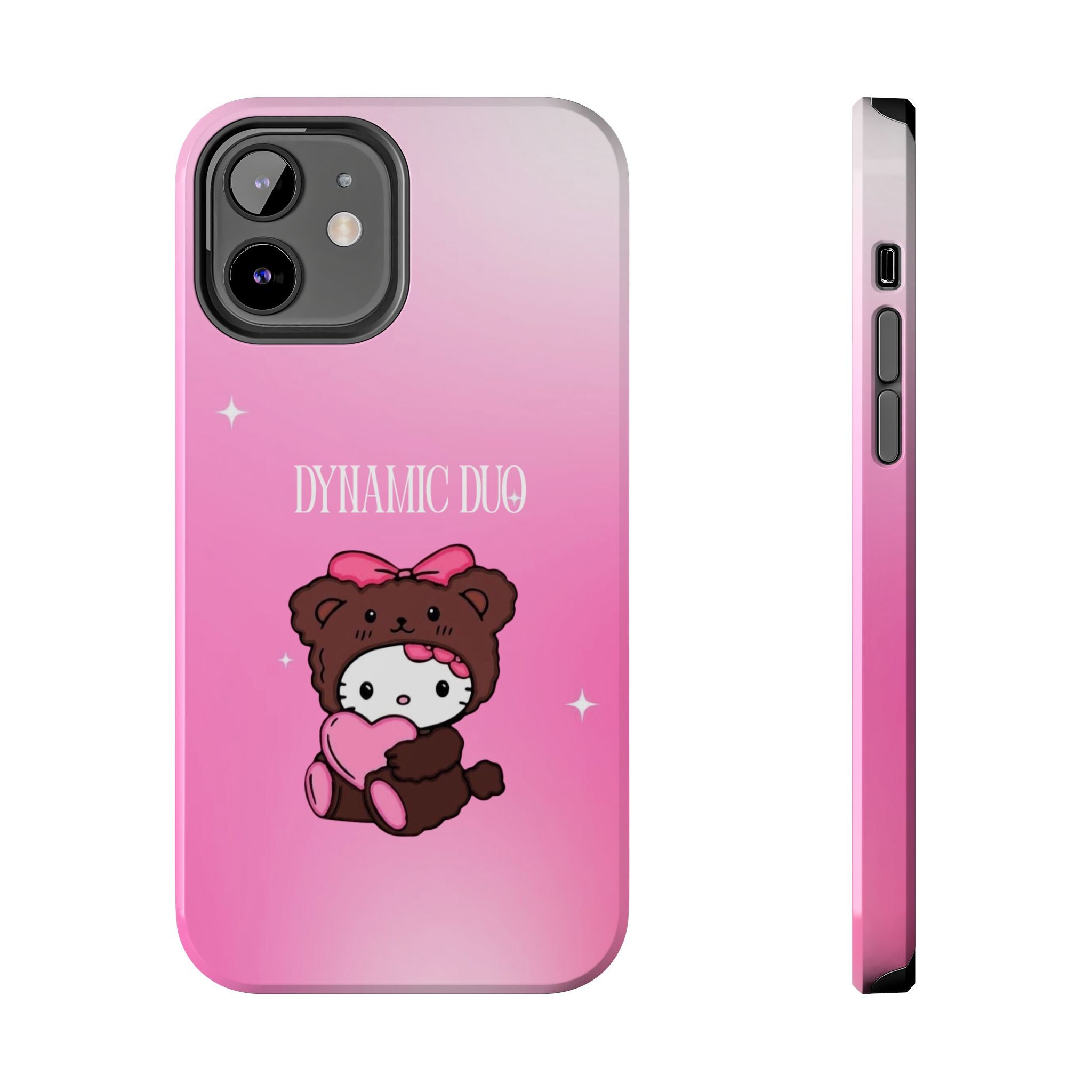 Brown 'Dynamic Duo' Part 2 Cute Bear Tough Phone Case