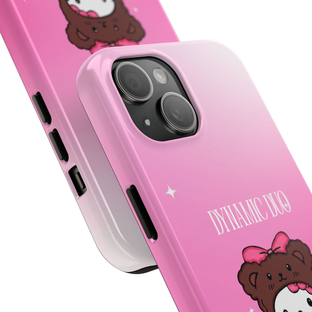 Brown 'Dynamic Duo' Part 2 Cute Bear Tough Phone Case