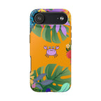 Tropical Floral Crab Tough Phone Case