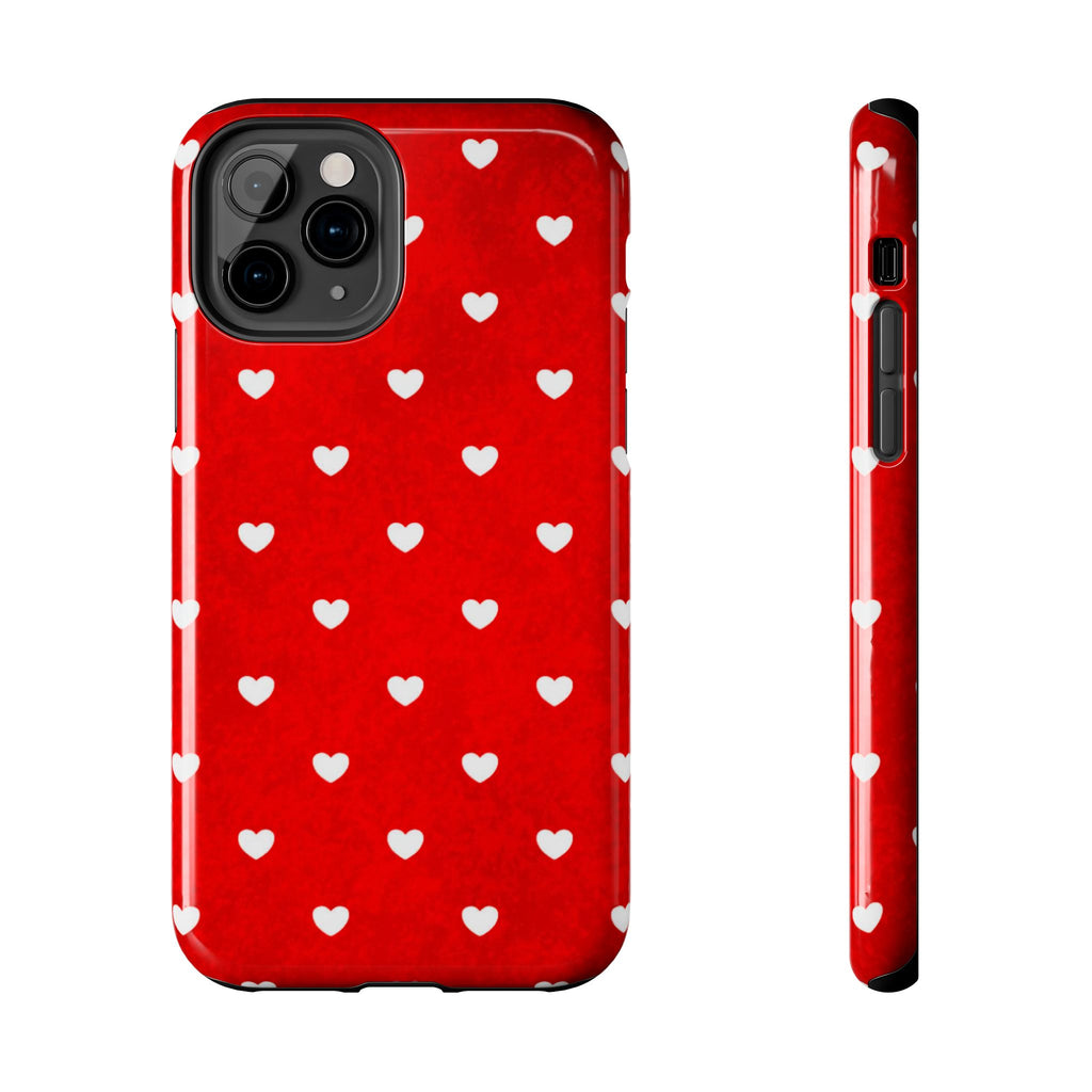 I’m Yours Red Heart Pattern Tough Phone Case