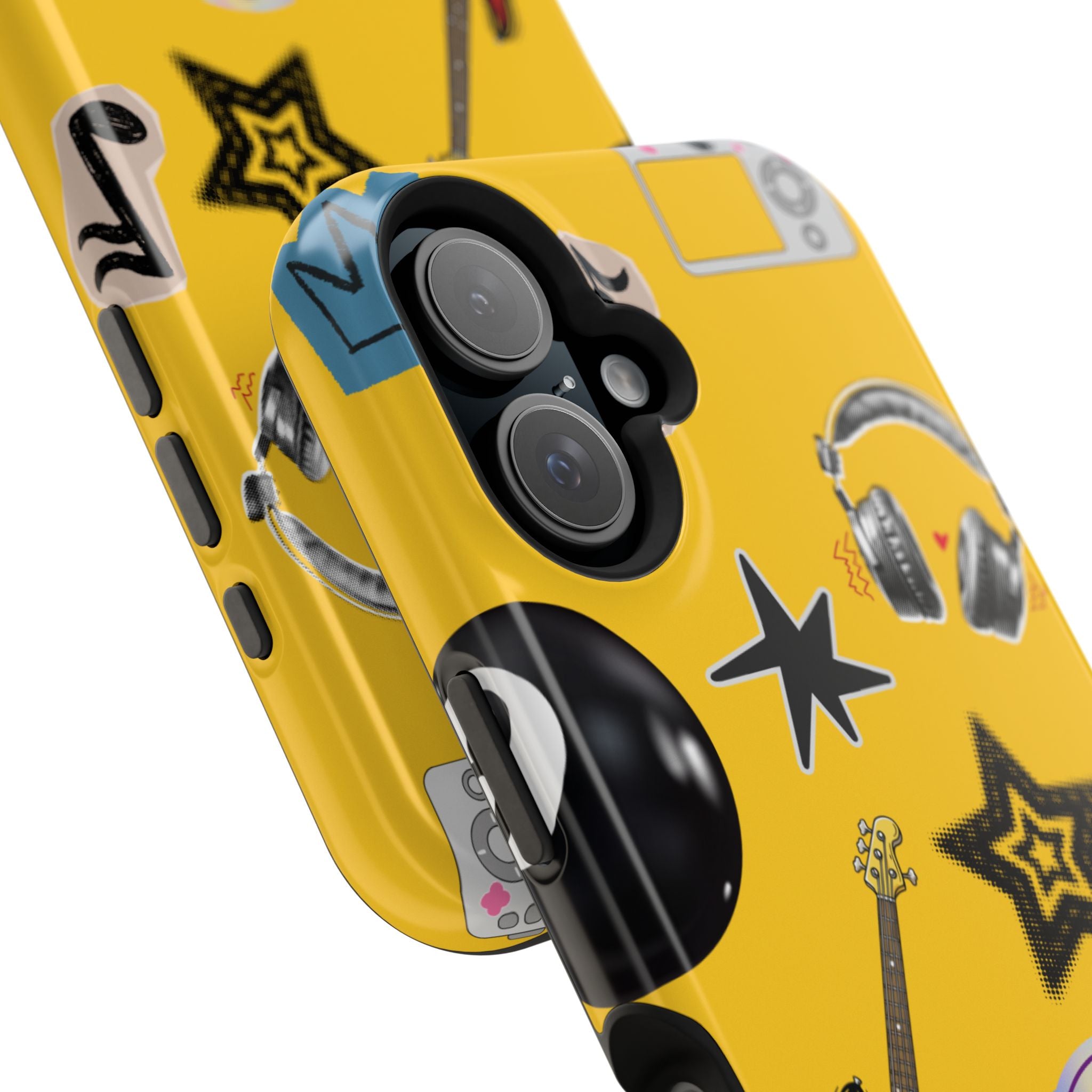 Yellow Music Icons MagSafe Phone Case
