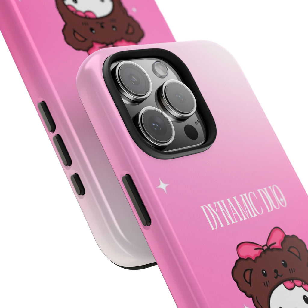 Brown 'Dynamic Duo' Part 2 Cute Bear Tough Phone Case