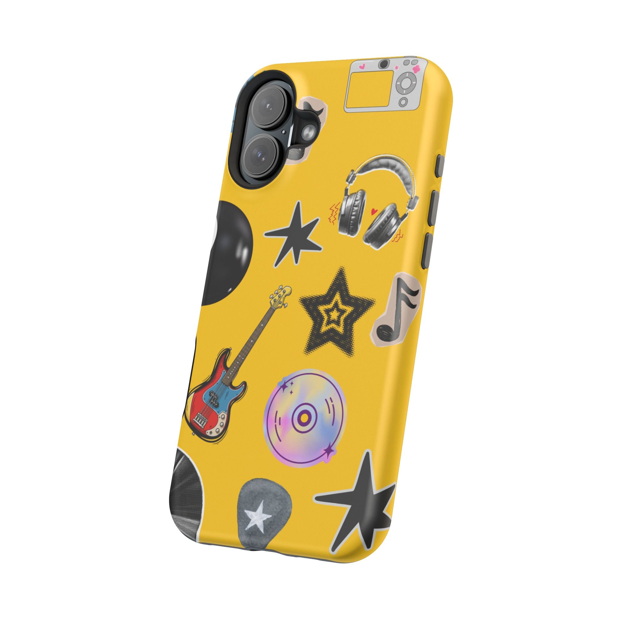 Yellow Music Icons MagSafe Phone Case