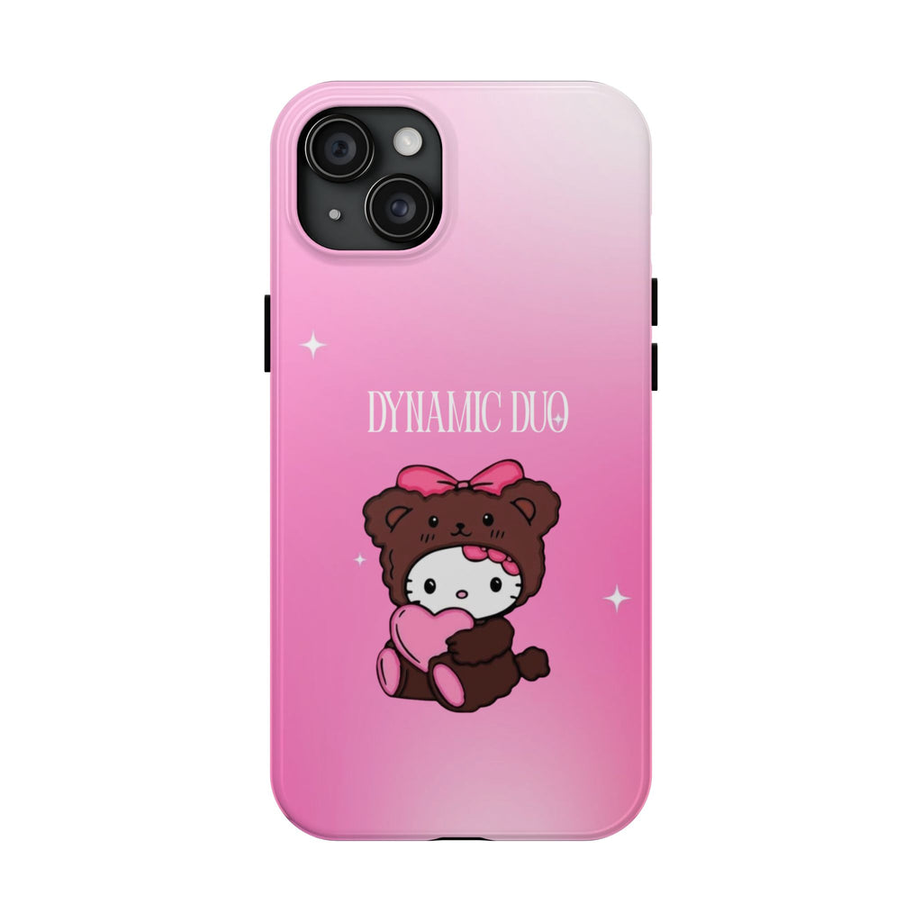 Brown 'Dynamic Duo' Part 2 Cute Bear Tough Phone Case