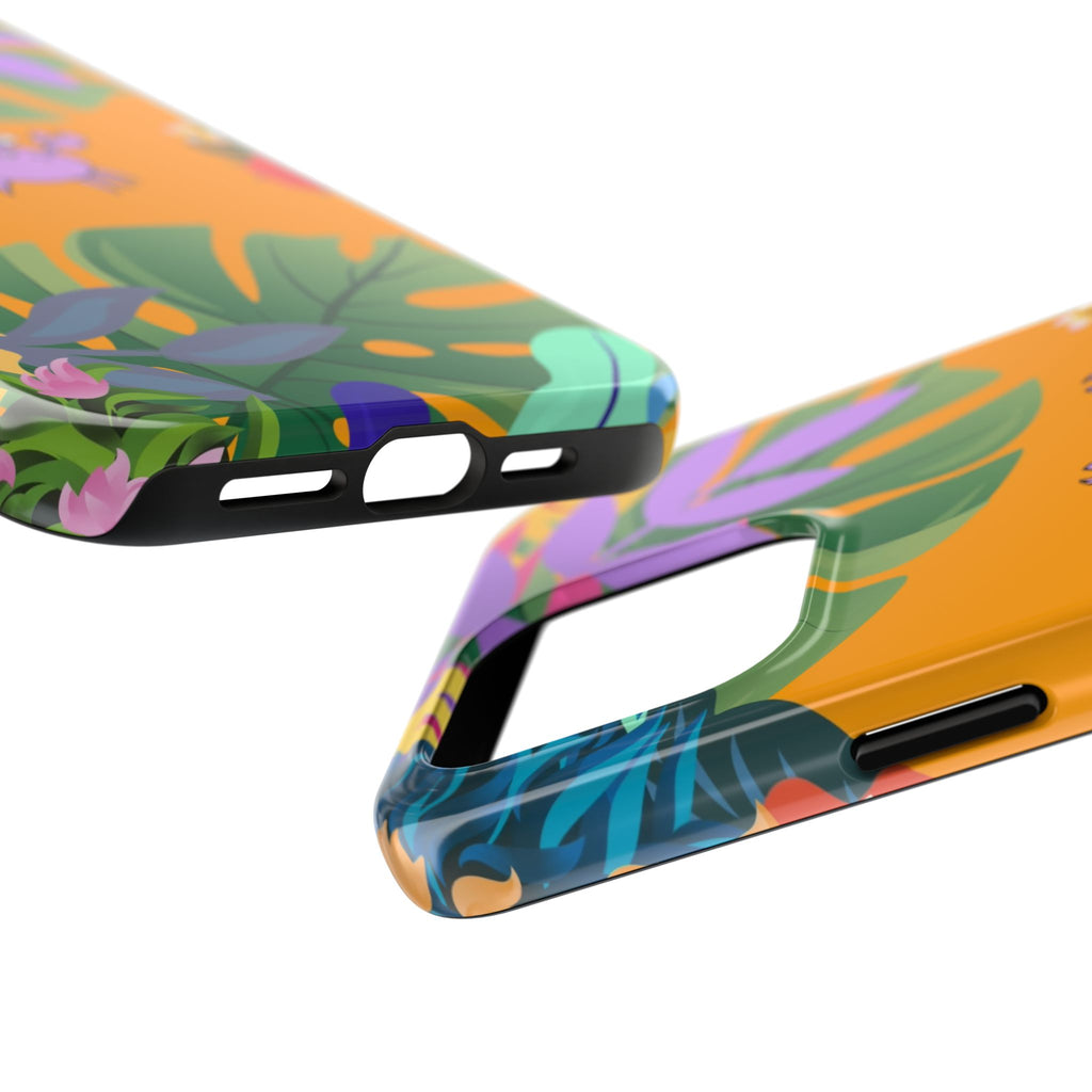 Tropical Floral Crab Tough Phone Case