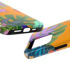 Tropical Floral Crab Tough Phone Case