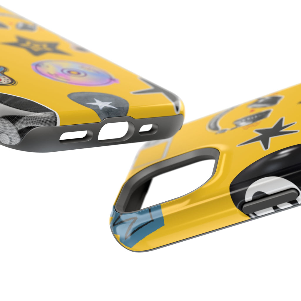 Yellow Music Icons MagSafe Phone Case