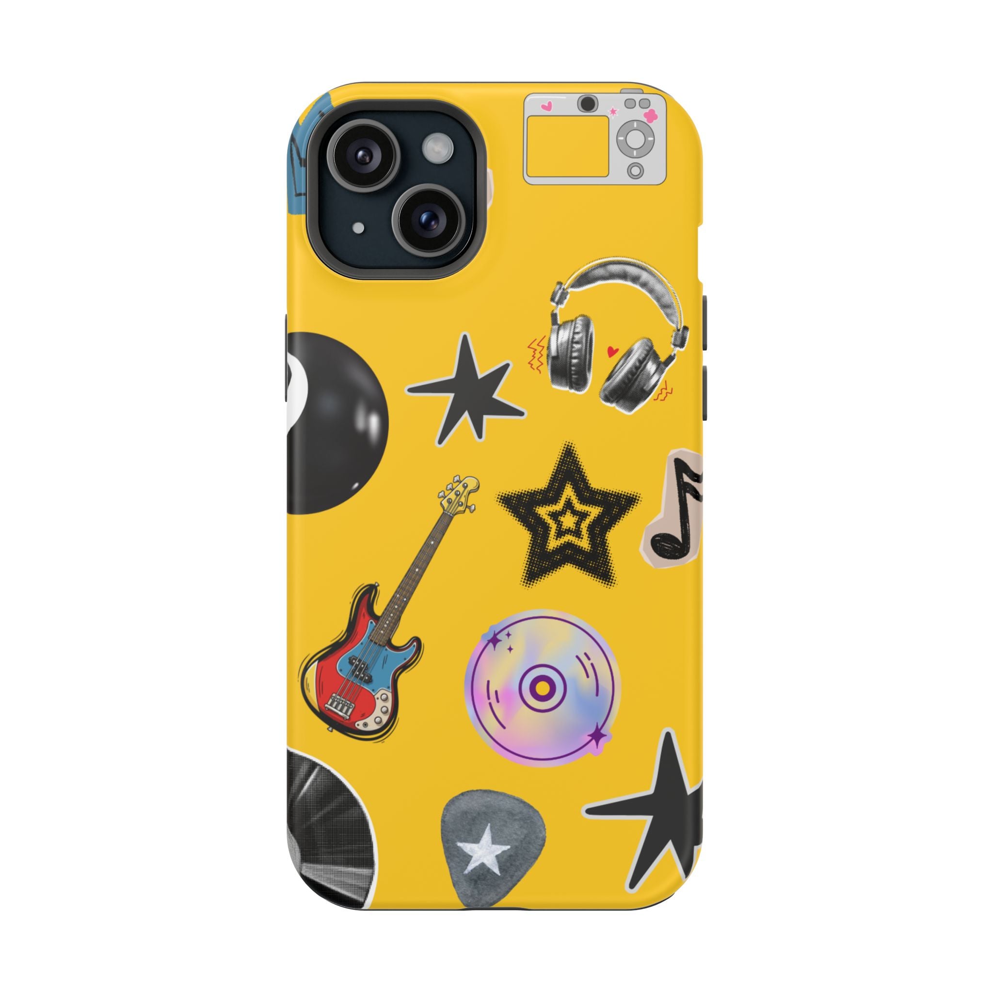 Yellow Music Icons MagSafe Phone Case