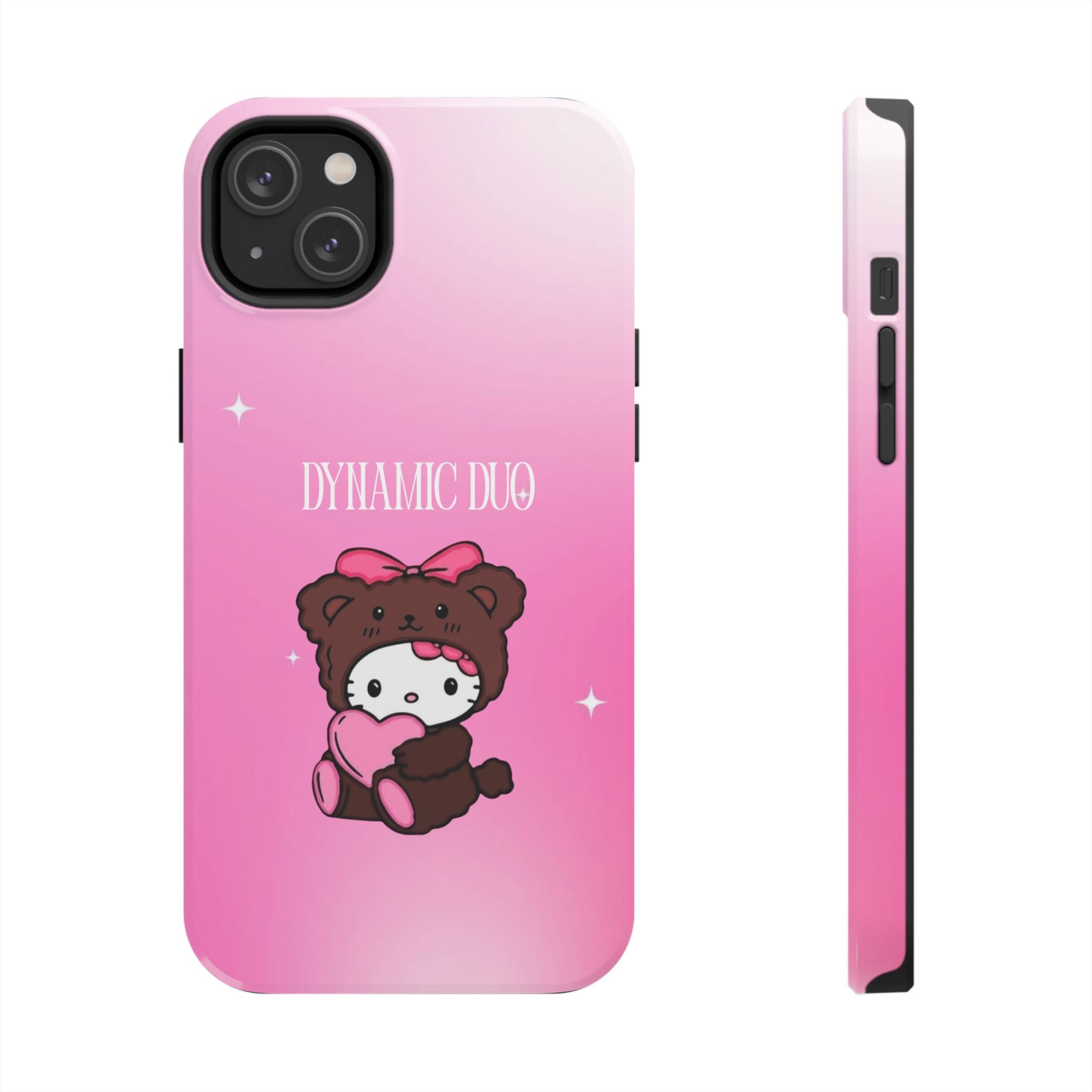 Brown 'Dynamic Duo' Part 2 Cute Bear Tough Phone Case