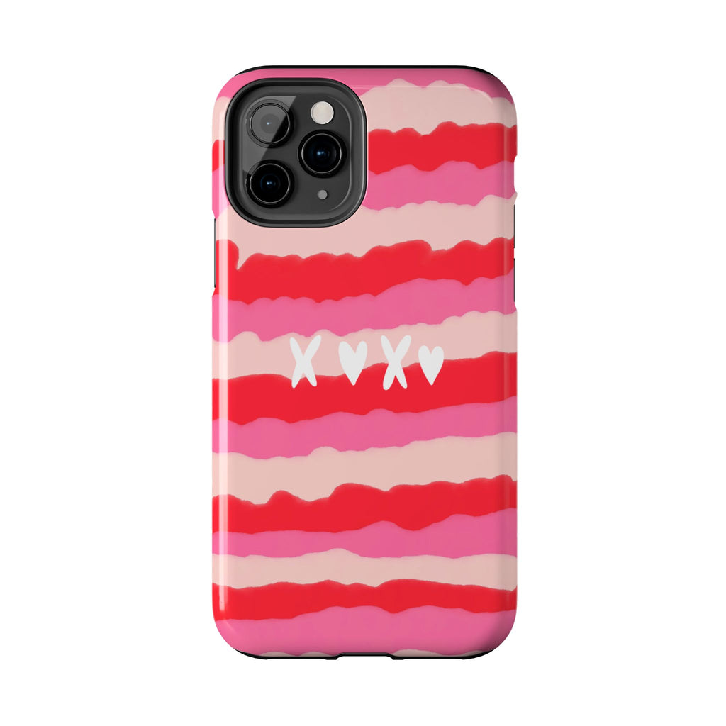 XOXO Stripe Tough Phone Case