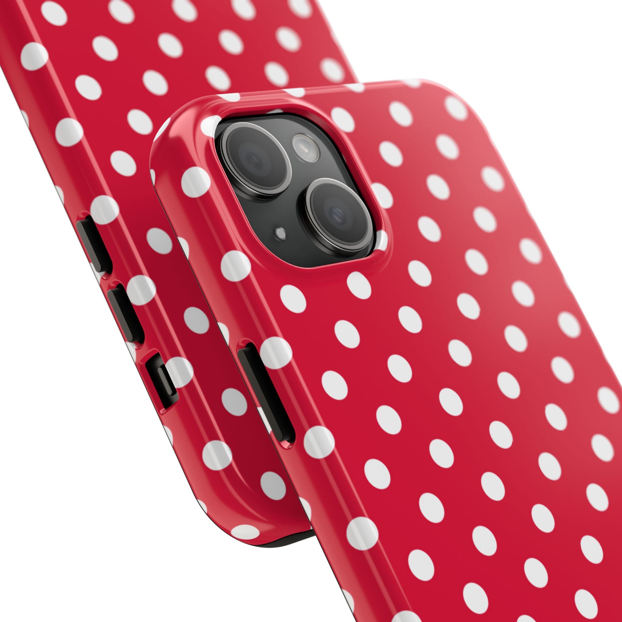 Red & White Polka Dot Tough Phone Cases