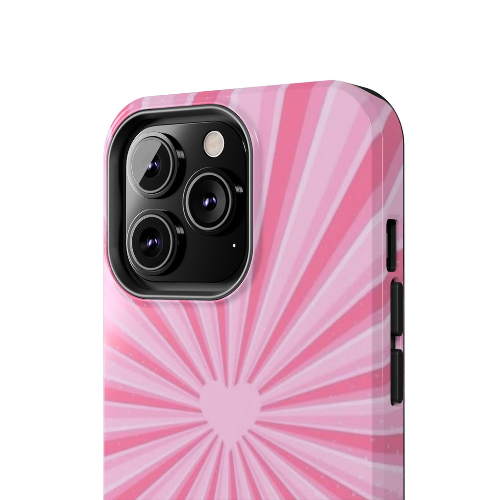 Pink Heartburst Tough Phone Case