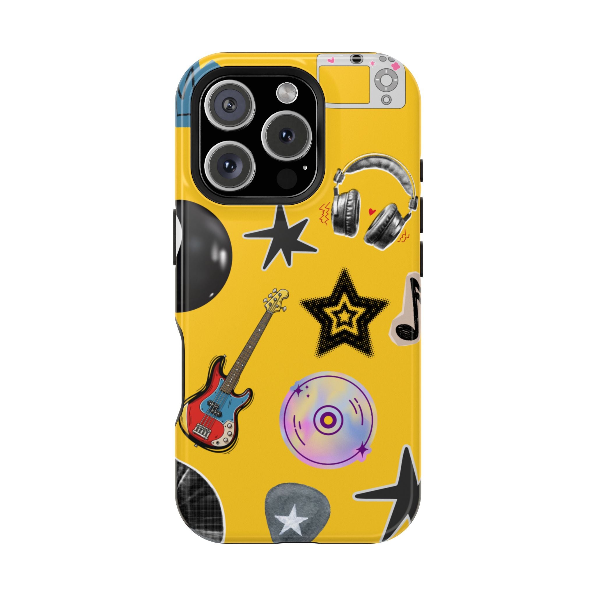Yellow Music Icons MagSafe Phone Case