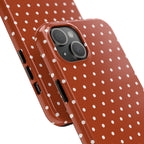 Brown Polka Dot Tough Phone Case