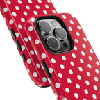 Red & White Polka Dot Tough Phone Cases