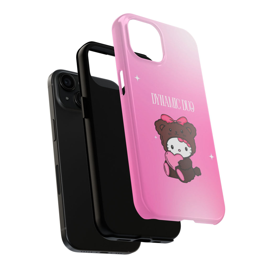 Brown 'Dynamic Duo' Part 2 Cute Bear Tough Phone Case
