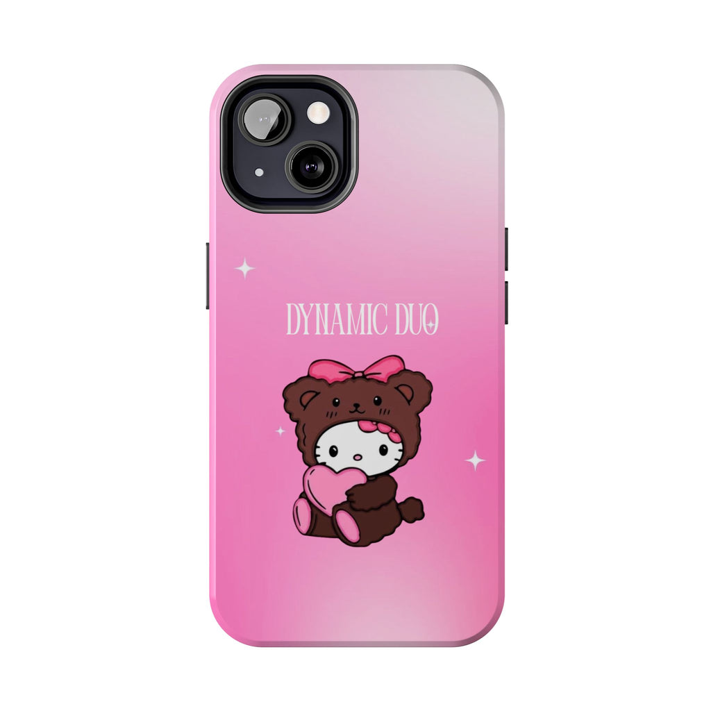 Brown 'Dynamic Duo' Part 2 Cute Bear Tough Phone Case