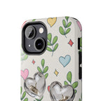 Floral Hearts Tough Phone Case