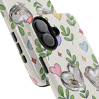 Floral Hearts Tough Phone Case