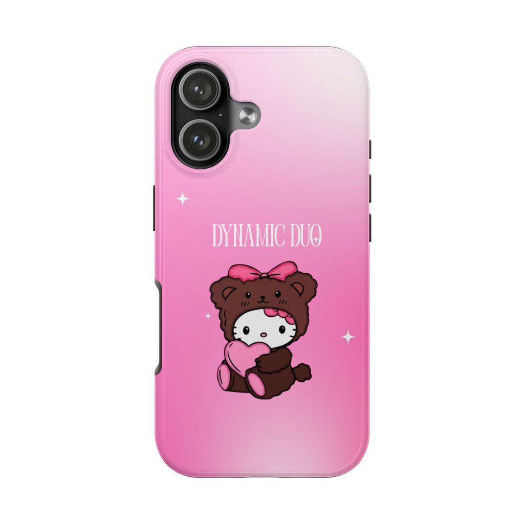 Brown 'Dynamic Duo' Part 2 Cute Bear Tough Phone Case
