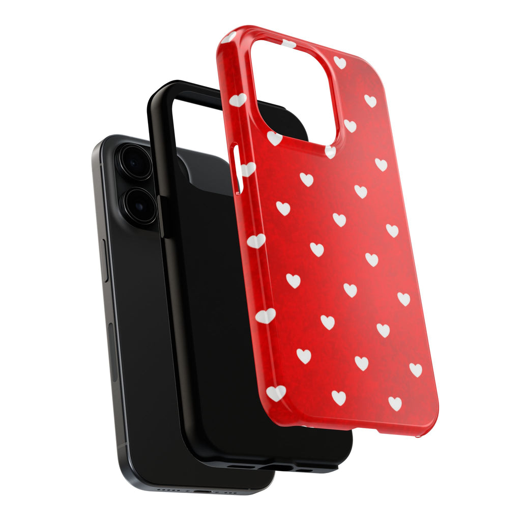 I’m Yours Red Heart Pattern Tough Phone Case