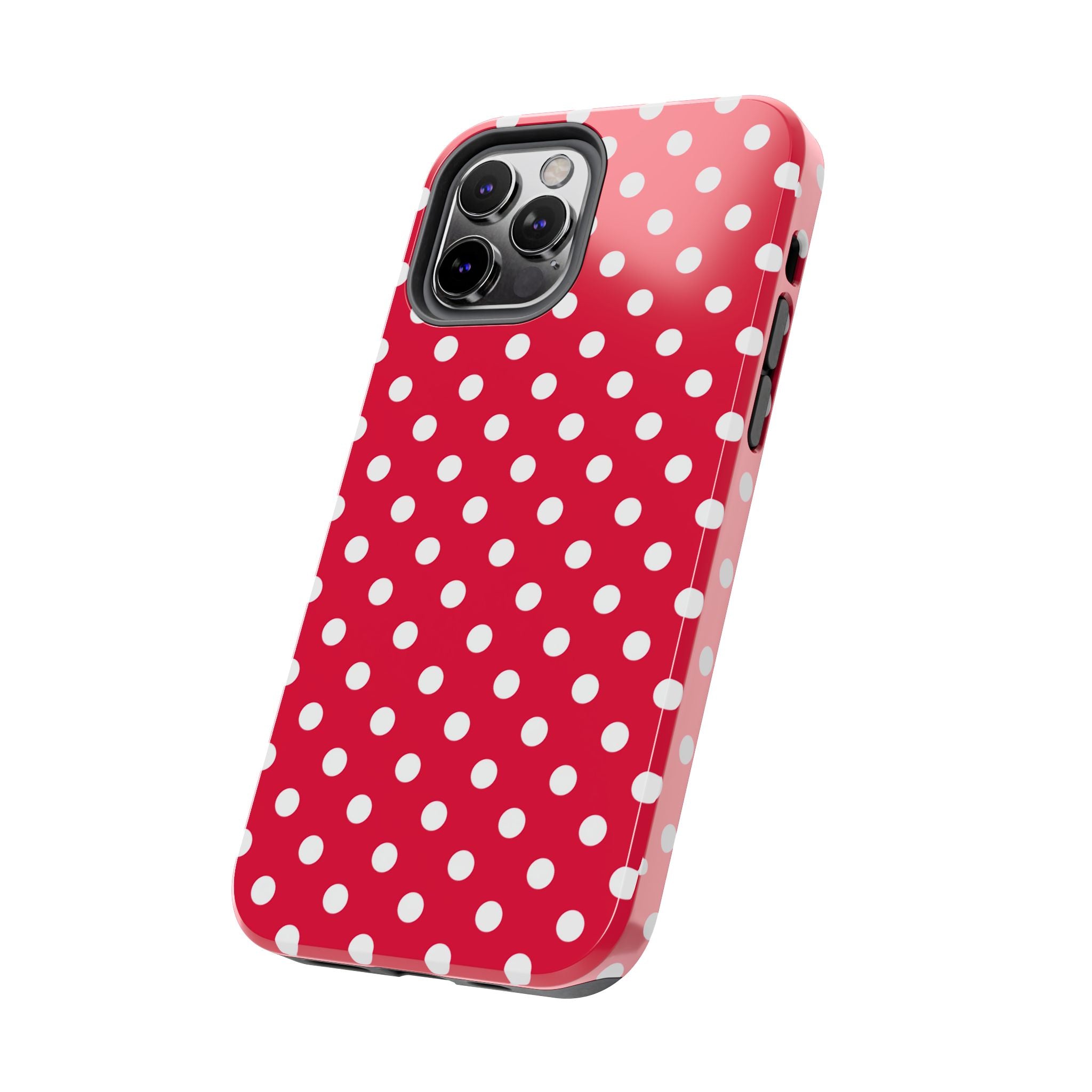 Red & White Polka Dot Tough Phone Cases