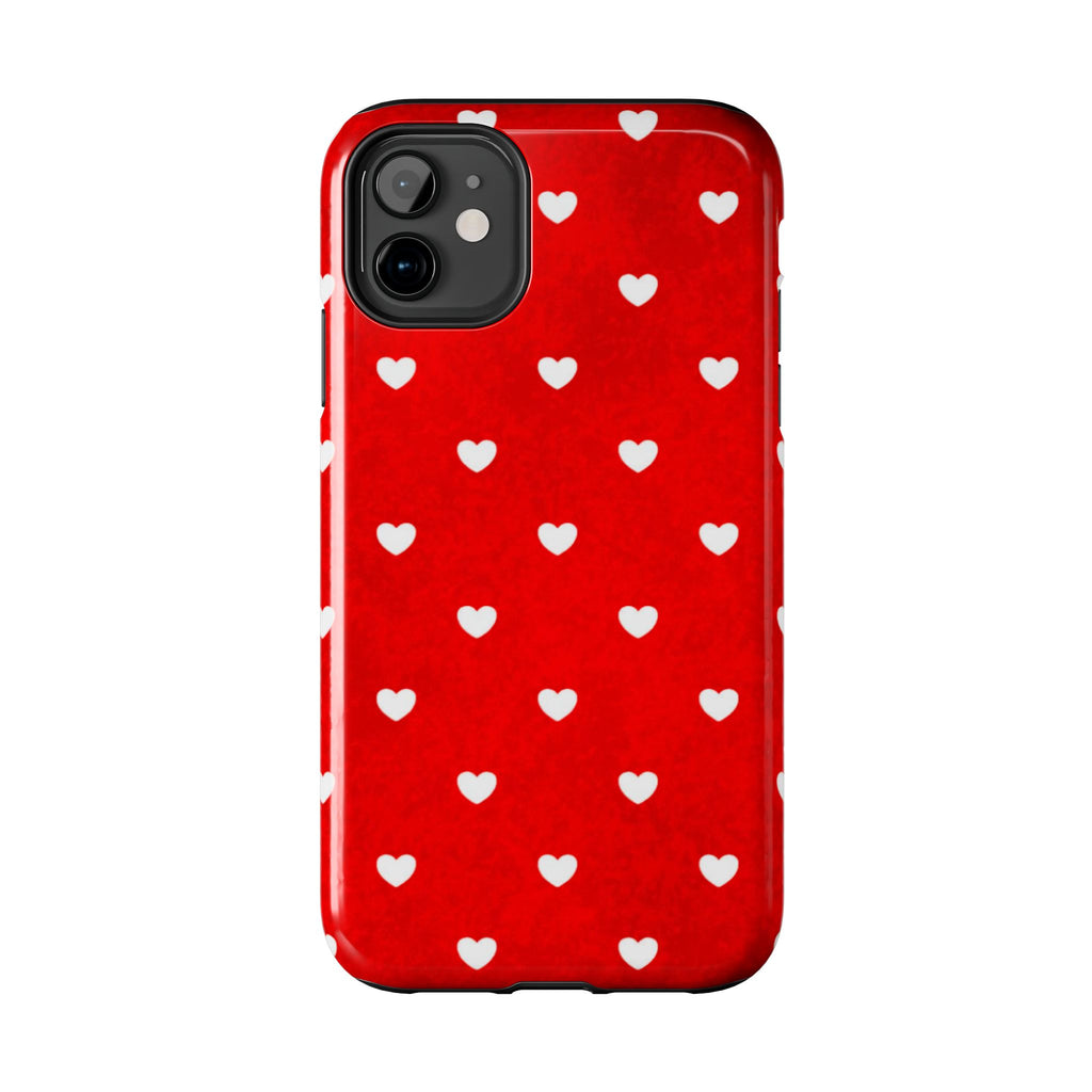I’m Yours Red Heart Pattern Tough Phone Case