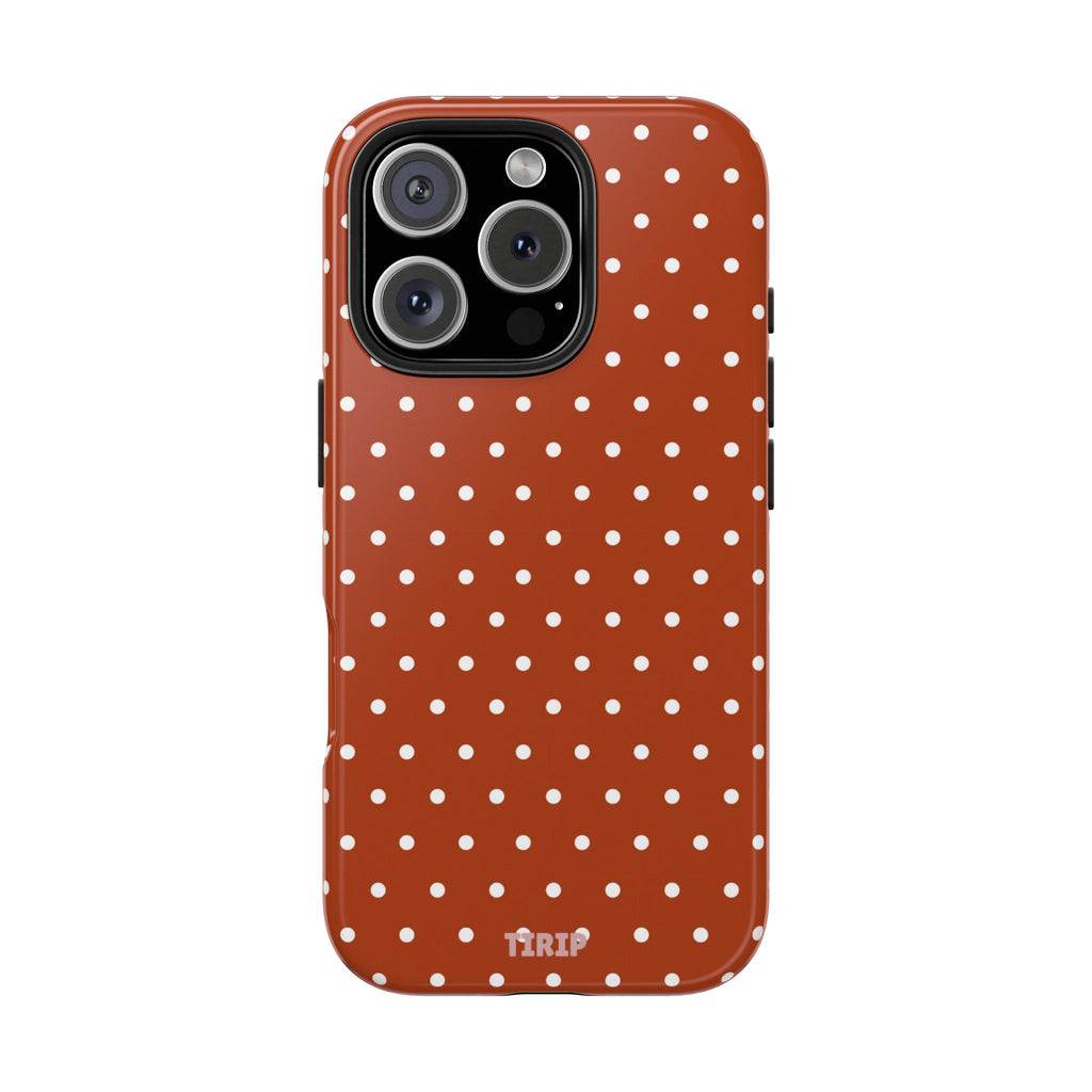 Brown Polka Dot Tough Phone Case