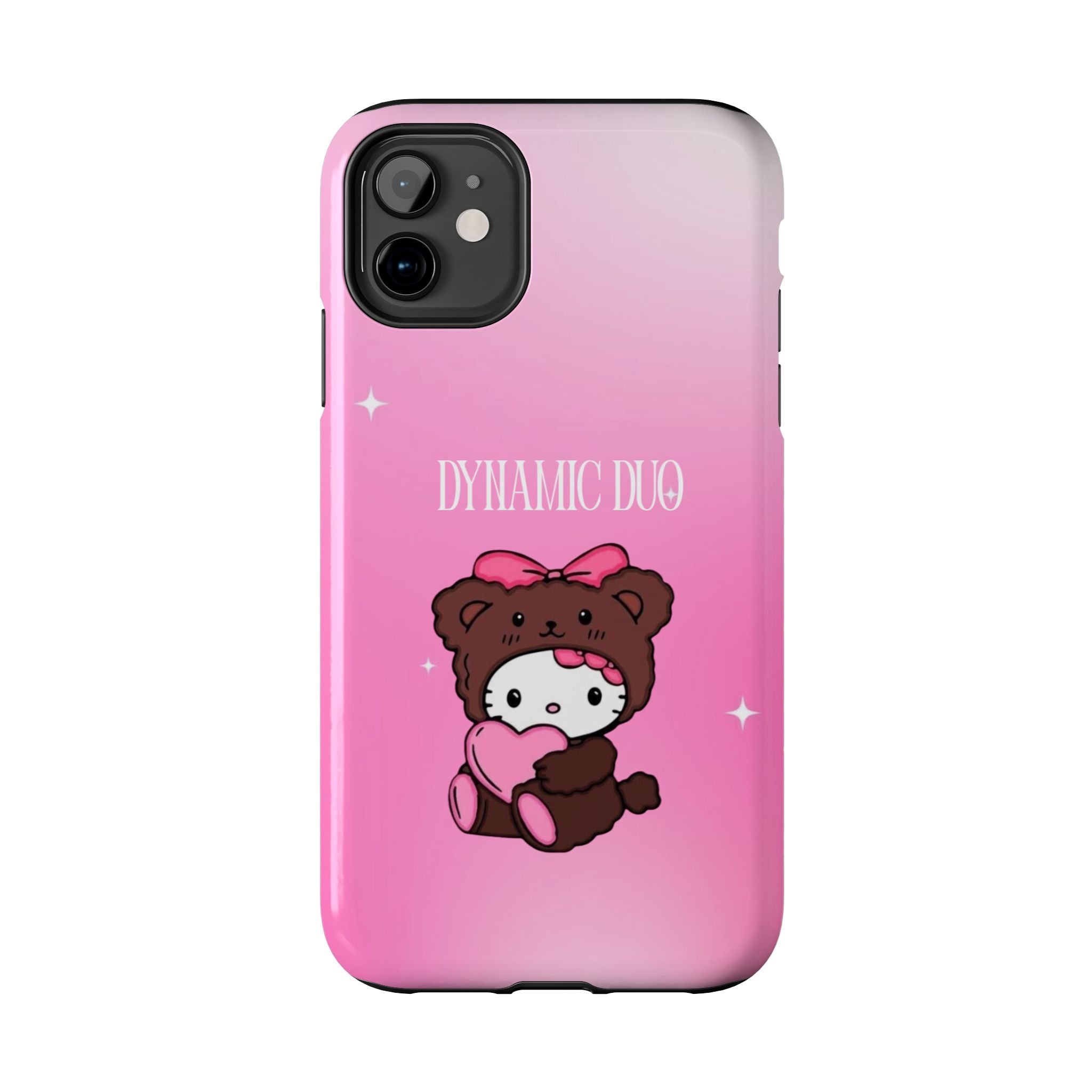 Brown 'Dynamic Duo' Part 2 Cute Bear Tough Phone Case