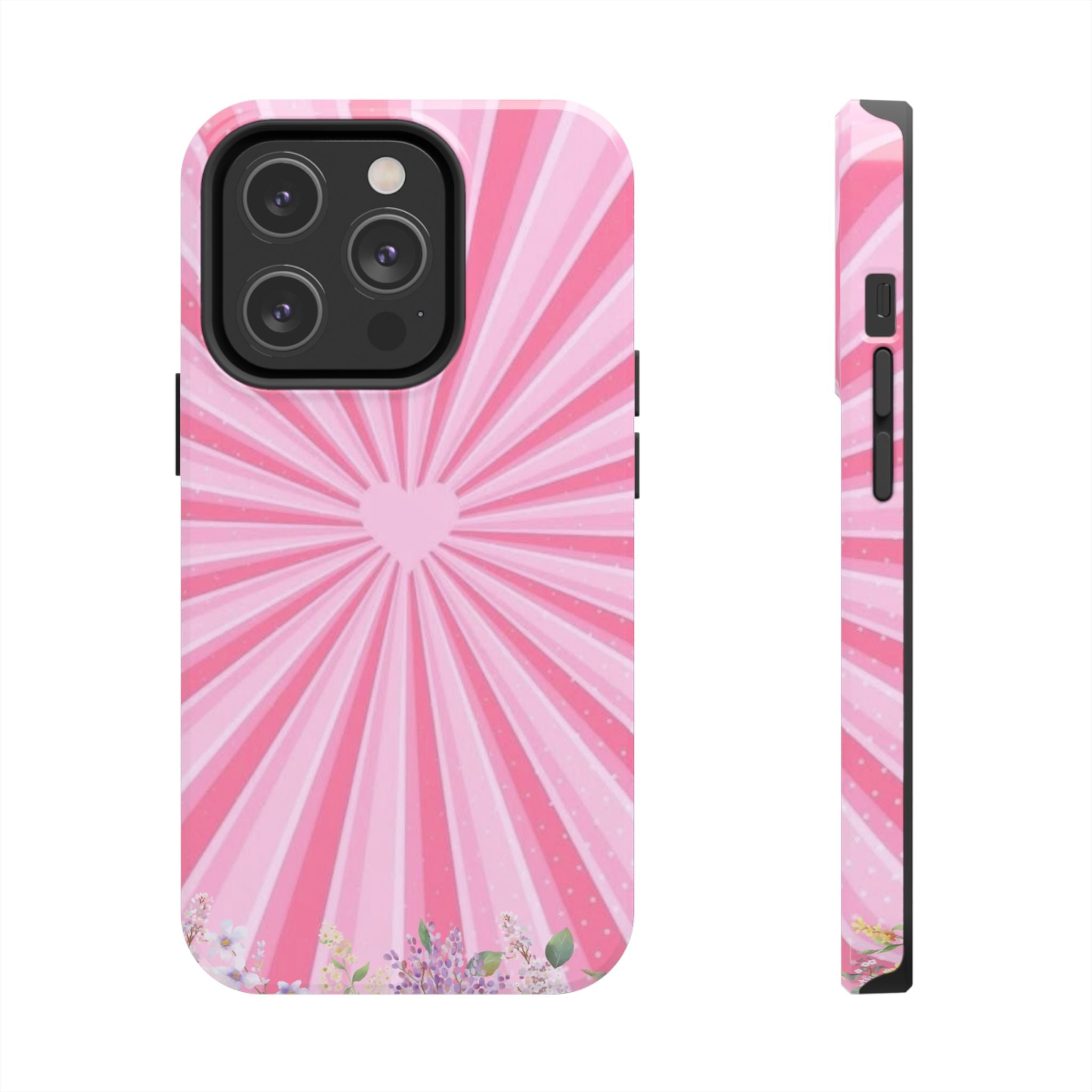 Pink Heartburst Tough Phone Case