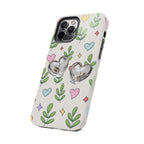 Floral Hearts Tough Phone Case