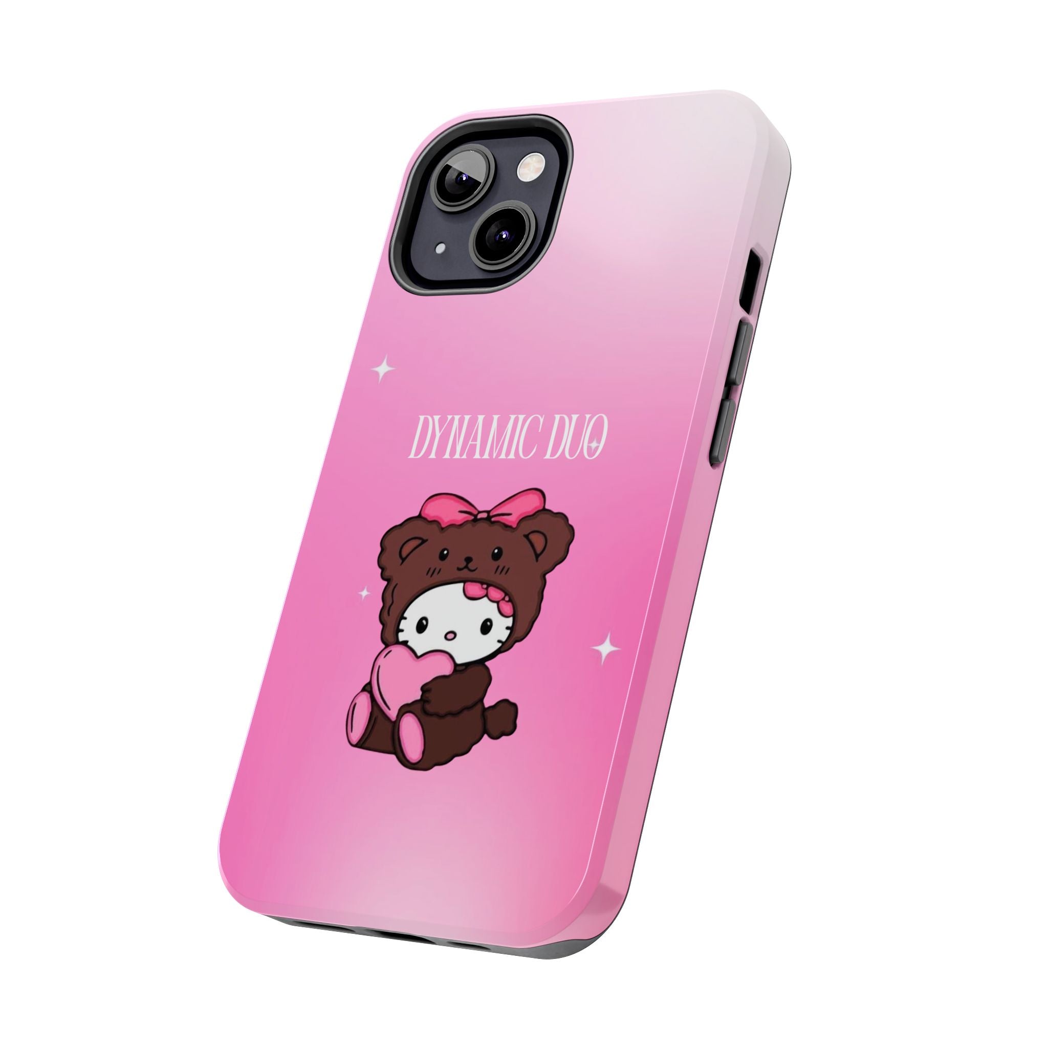 Brown 'Dynamic Duo' Part 2 Cute Bear Tough Phone Case