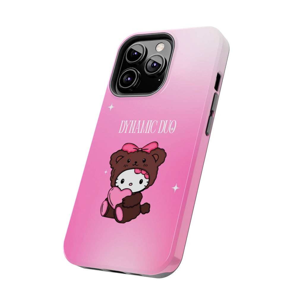 Brown 'Dynamic Duo' Part 2 Cute Bear Tough Phone Case