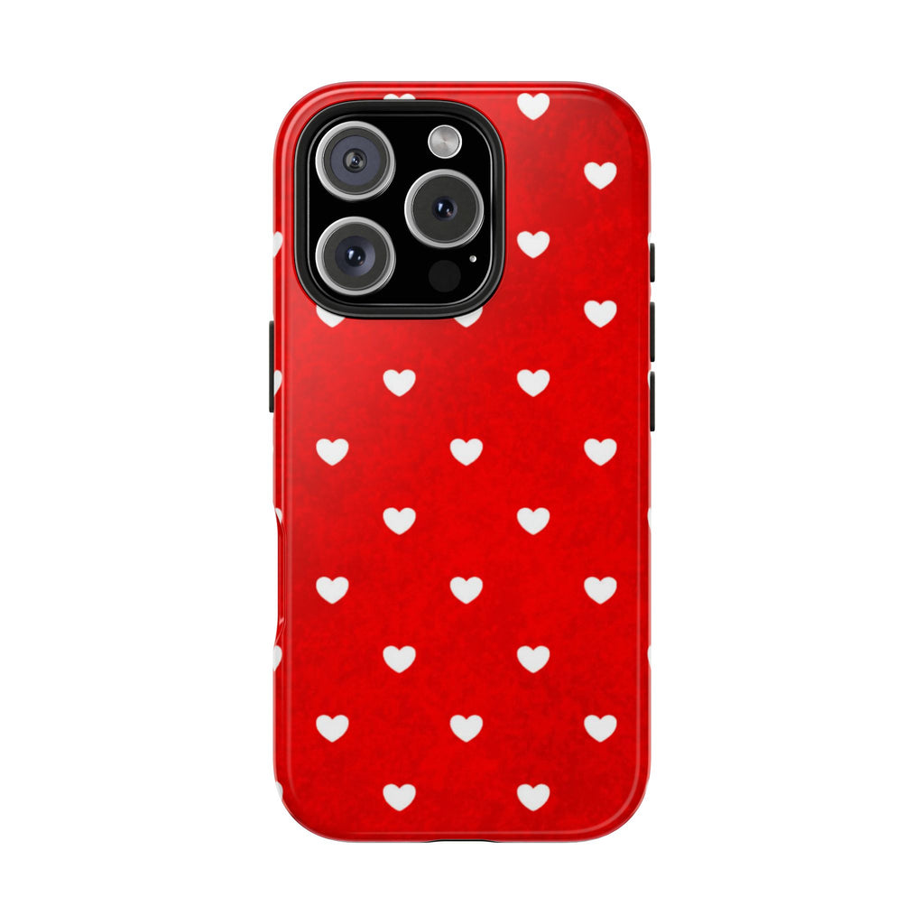 I’m Yours Red Heart Pattern Tough Phone Case