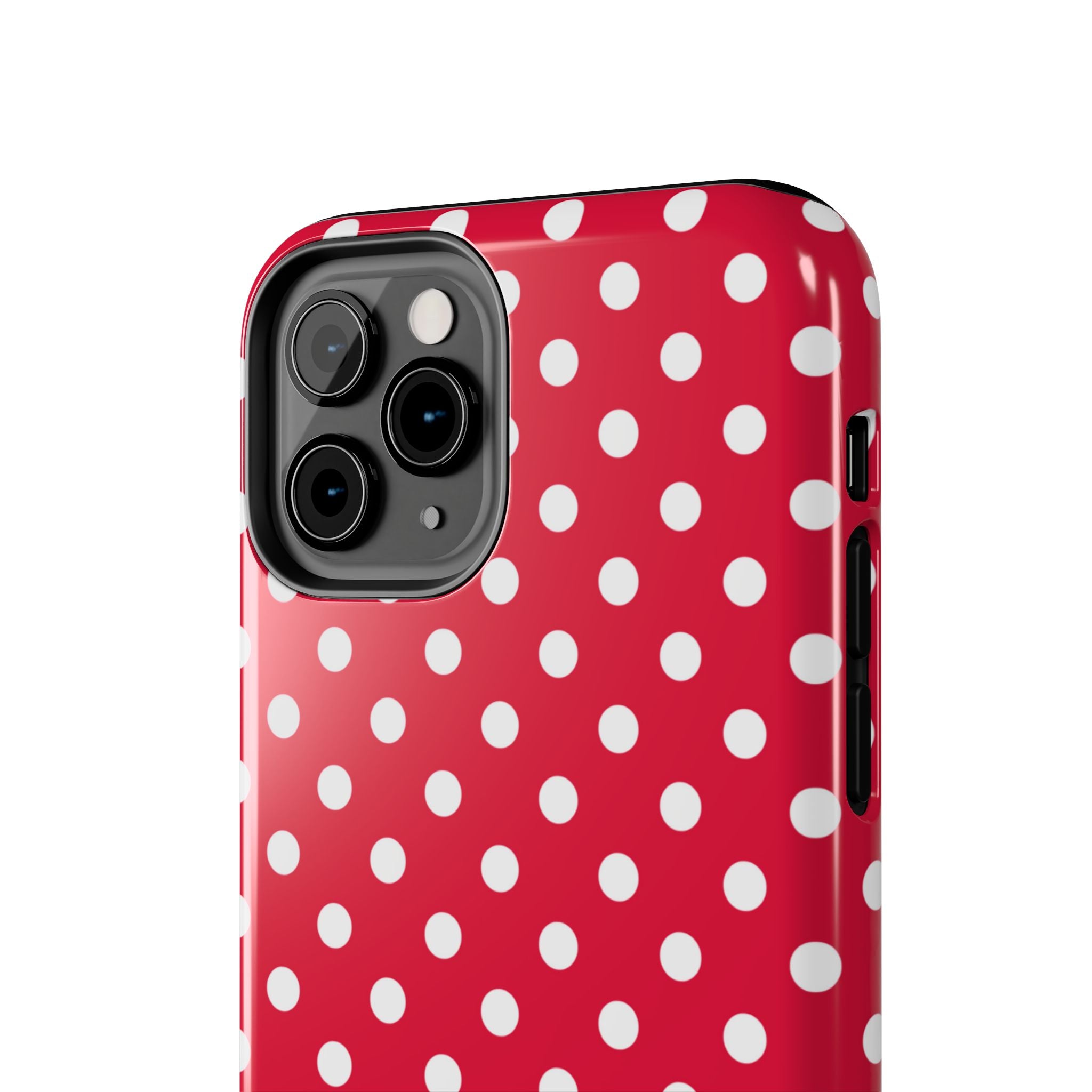 Red & White Polka Dot Tough Phone Cases