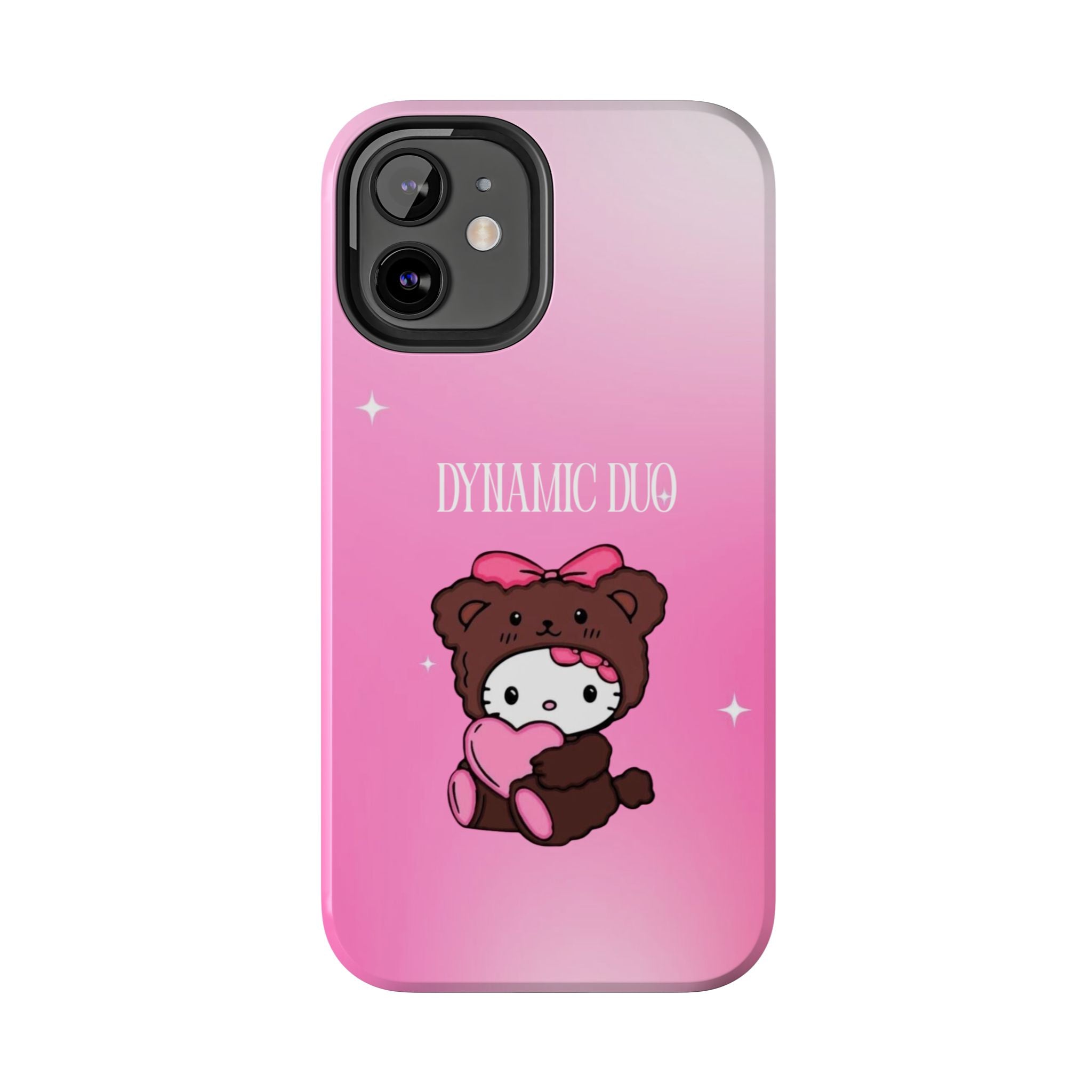 Brown 'Dynamic Duo' Part 2 Cute Bear Tough Phone Case