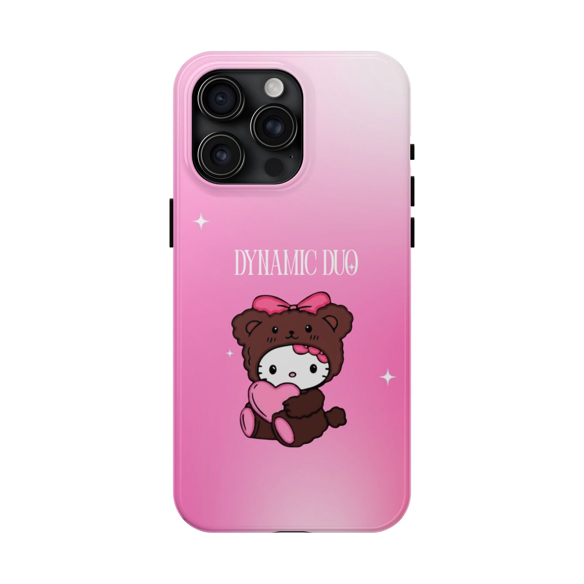 Brown 'Dynamic Duo' Part 2 Cute Bear Tough Phone Case