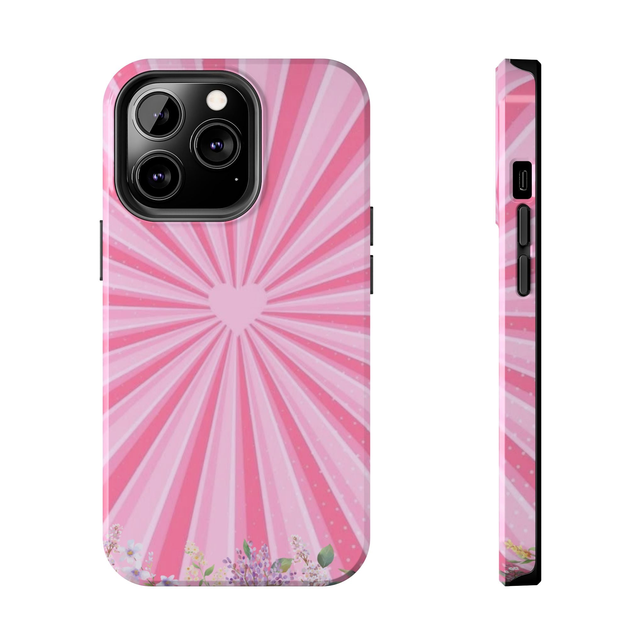 Pink Heartburst Tough Phone Case