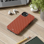 Brown Polka Dot Tough Phone Case