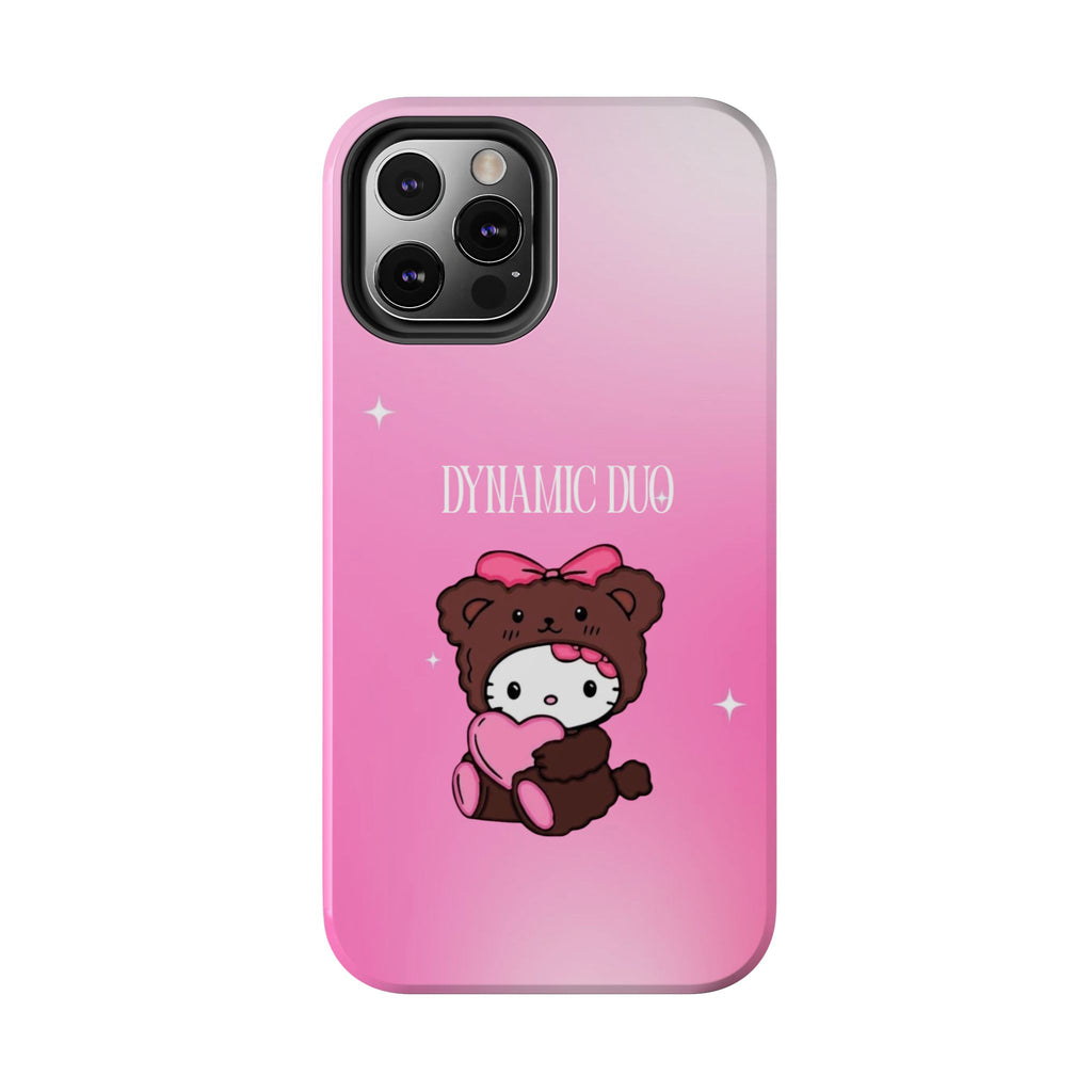 Brown 'Dynamic Duo' Part 2 Cute Bear Tough Phone Case