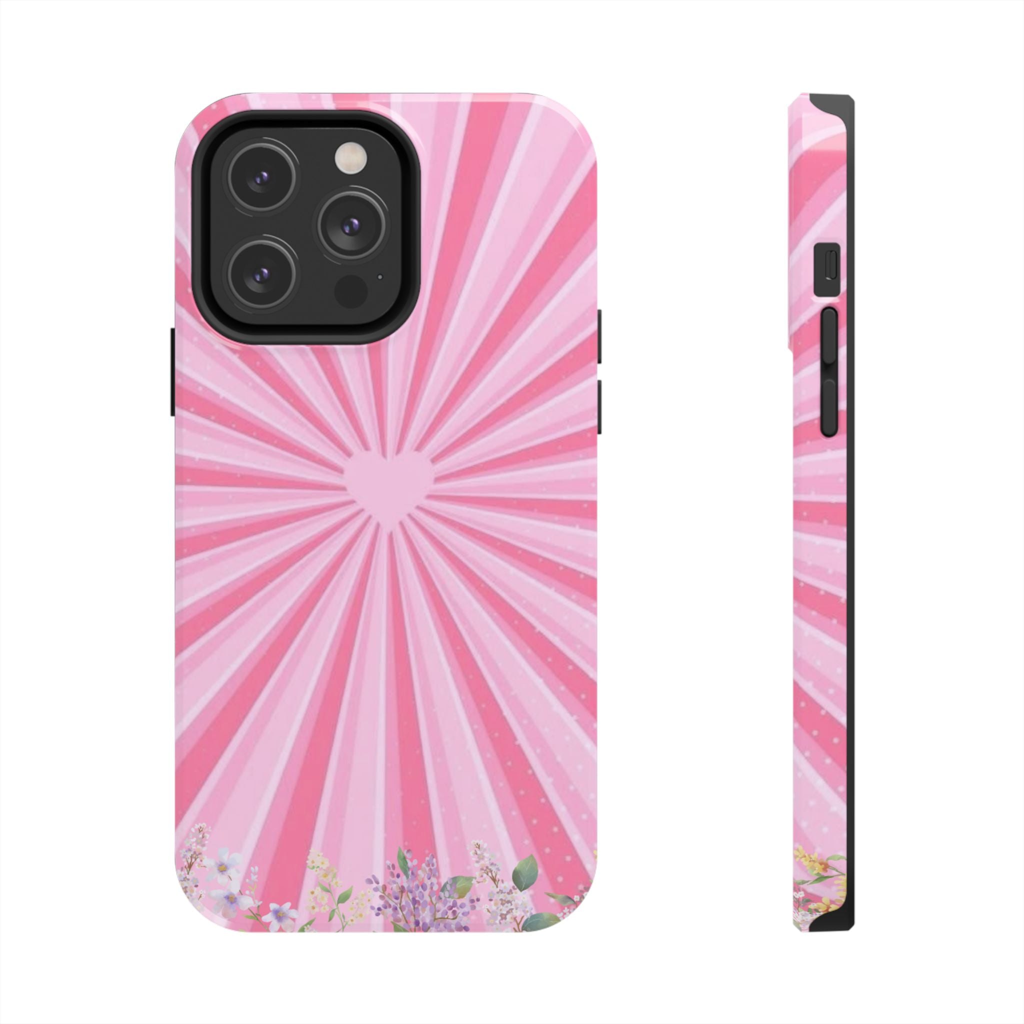 Pink Heartburst Tough Phone Case