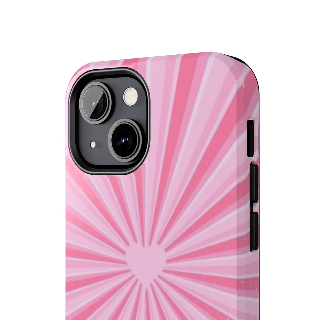 Pink Heartburst Tough Phone Case