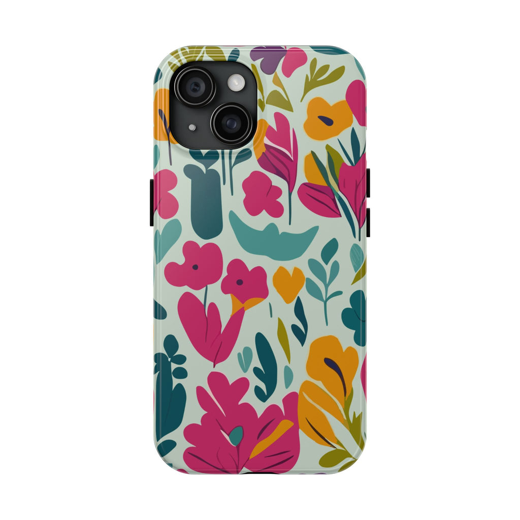 Floral Splash Tough Phone Case