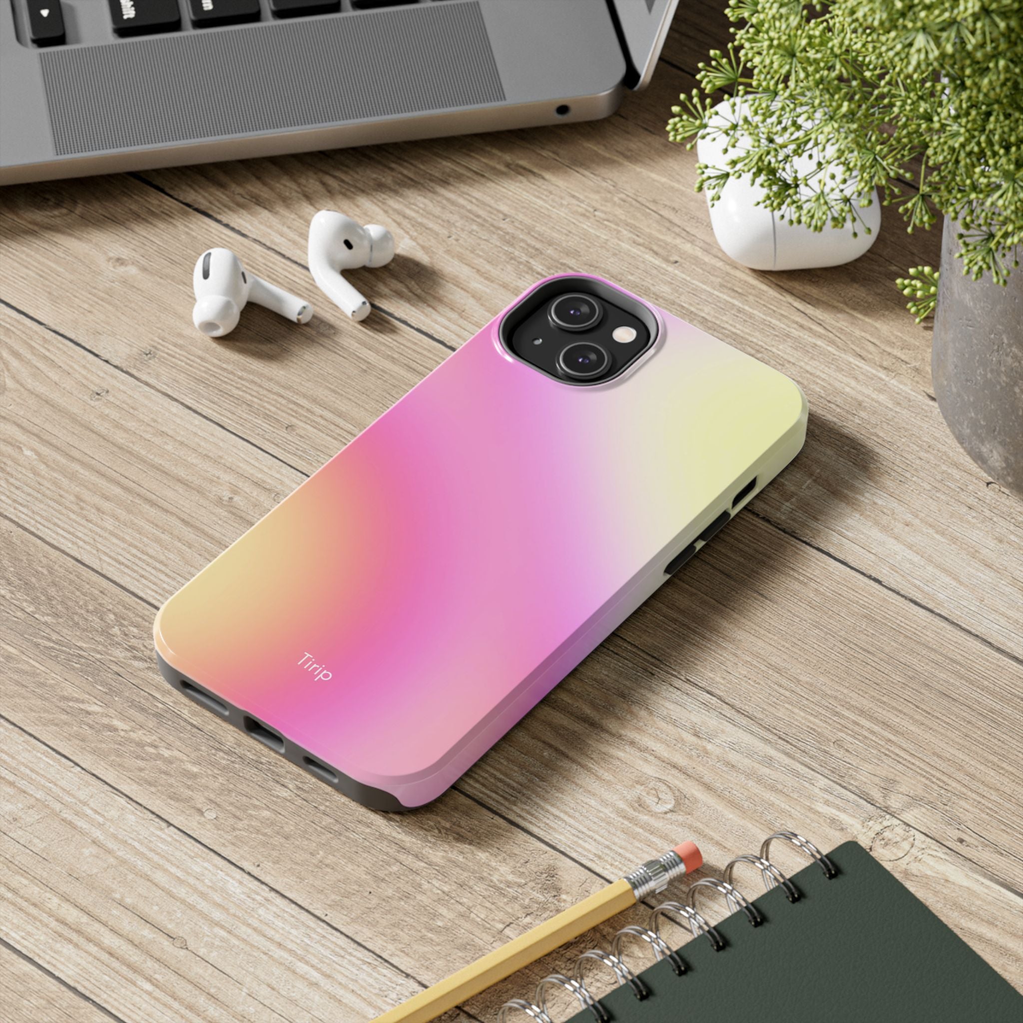 Pink & Yellow Gradient Tough Phone Case