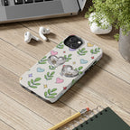 Floral Hearts Tough Phone Case