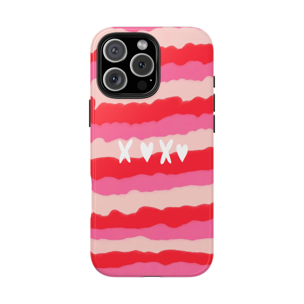 XOXO Stripe Tough Phone Case