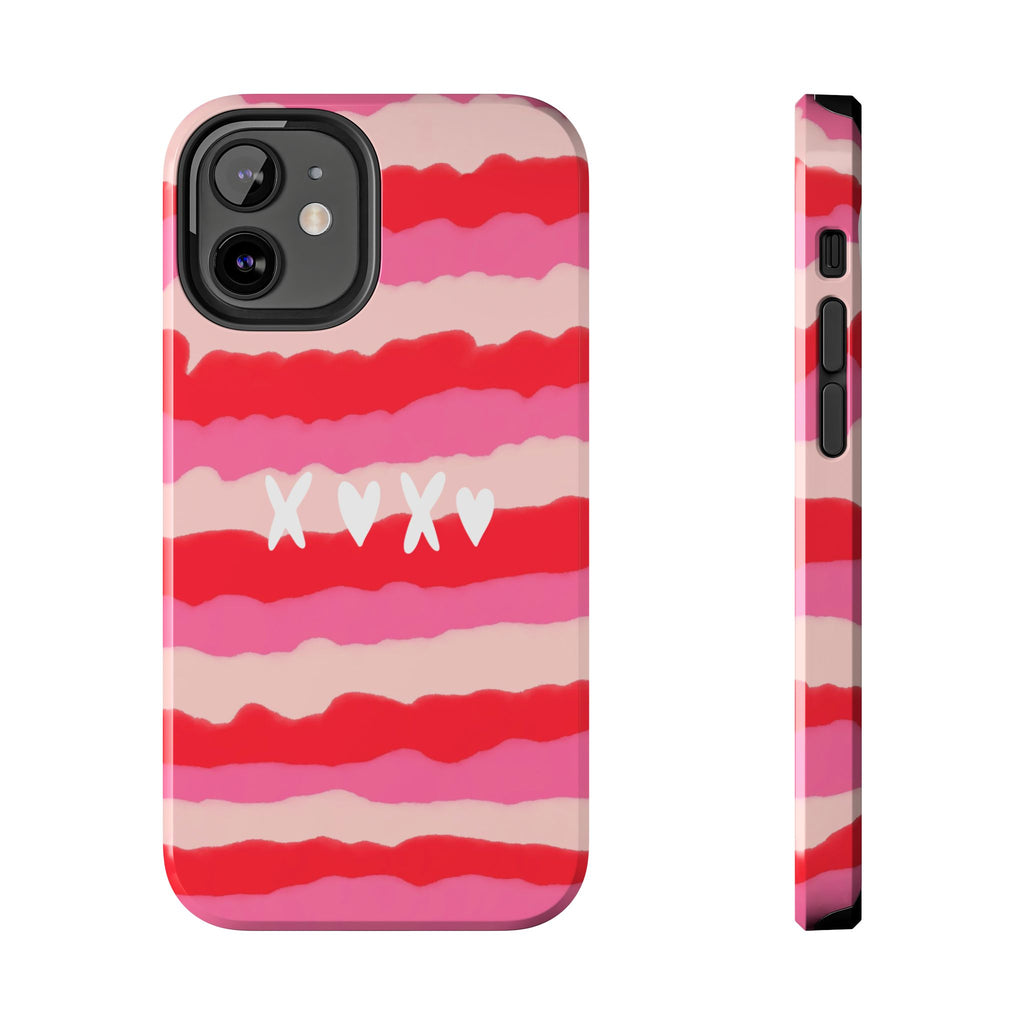 XOXO Stripe Tough Phone Case